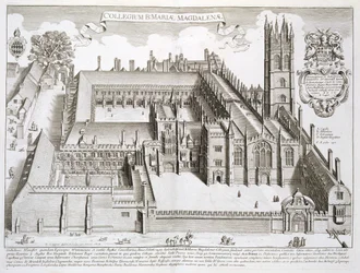 Magdalen College, Oxford, em Oxford ilustrar&39;, publicado 1675