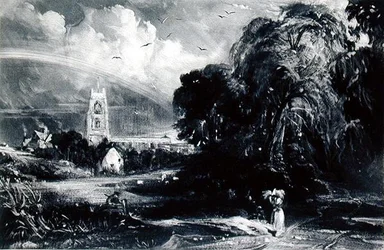 Stoke-by-Nayland, depois de Constable (gravura)
