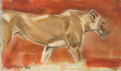 Leoa, 2019 (óleo sobre tela)
