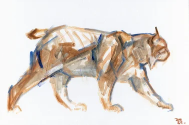 Lynx, 2022 (painel a óleo sobre tela)