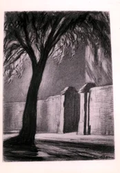 Noite suburbana, c.1920 (carvão)
