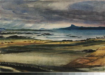 O Scuirr de Eigg (aguarela sobre papel)