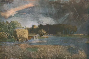 Um Hampshire Haying, c1891, c1930.