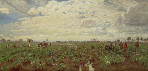 Trabalhadores de campo, Holanda, de 1880