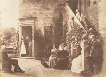 Bonaly Towers. Residência de Lord Cockburn, 1843-47. Criadores: David Octavius Hill, Robert Adamson, Hill & Adamson.