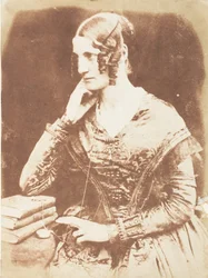 Mulher não identificada, 1843-47. Criadores: David Octavius Hill, Robert Adamson, Hill & Adamson.