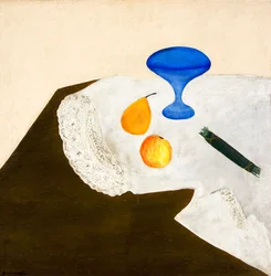 Natureza morta com vaso azul, 1919.