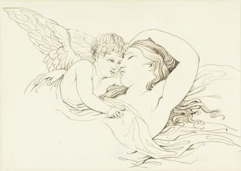 Vénus reclinado com Cupido