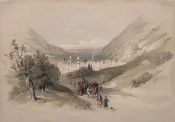 Entrada para Nablus, 1839.
