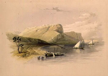 Fortaleza de Ibrim, Núbia, de "Egipto e Núbia", Vol.1 (litho)