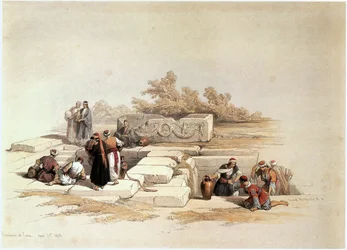 Fonte de Canaa, Vale de Jesreel (gravura)