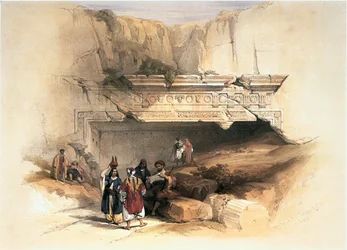 Na Terra Santa: Jerusalém, túmulos dos Reis (gravura)