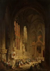 Interior de uma catedral, 1822 ou 1829