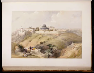 Jerusalém, 9 de abril de 1839, gravada por Louis Haghe, 1843