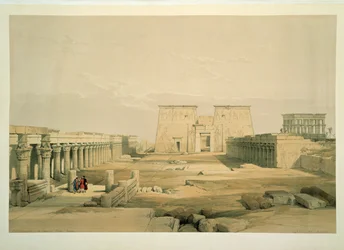 Entrada principal do templo da ilha de Philae
