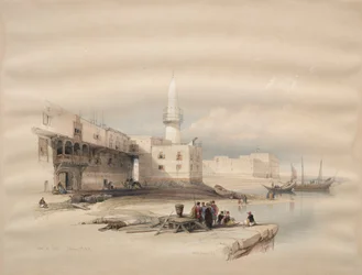 Cais em Suez, 1839.