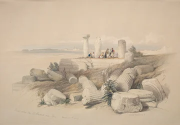 Ruínas chamadas Om El Hamed perto de Tiro, 1839.