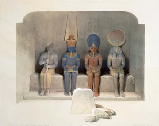 Santuário do Templo de Abu Simbel, Egito, século XIX