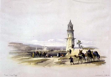 Sioul, Alto Egito, de "Egito e Núbia", Vol.1 (litho)