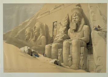 O grande templo de Abu Simbel