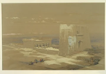 O templo de Edfu (aguarela)