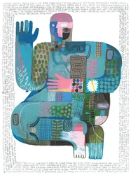 Sounds Of The Universe, 2023 (acrílico e lápis sobre papel)