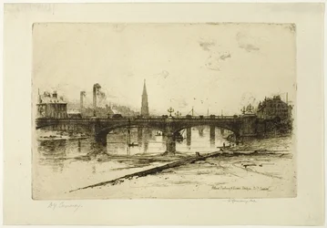 Albert, Railway e Victoria Bridges, placa seis do Clyde Set