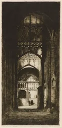 Catedral de Gloucester Interior (gravura)
