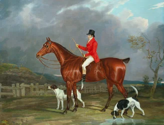 Um caçador e cães de caça, 1824