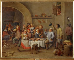 Le Roi Boit (óleo sobre cobre)