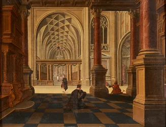 Números Conversando num Caminho, Ruínas de Castelo Além (óleo sobre painel)