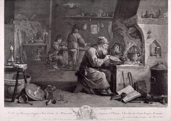 O laboratório do alquimista (gravura)