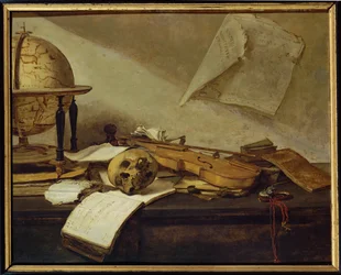 Vanite du Savoir - Vaidade do saber (pintura sobre madeira)