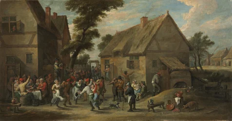 Festa da aldeia, c.1646-50 (óleo sobre tela)