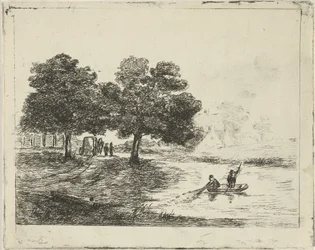 paisagem com pescadores