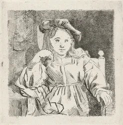 Menina sentada