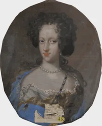 Sophie Amalie von Schleswig Holstein Gottorp, princesa dano norvegienne - Retrato da princesa Sophie Amalie de Holstein-Gottorp (1670-1710), Duquesa de Brunswick-Lueneburg, de Krafft, David, von (1655-1724). Óleo sobre tela. Dimensão: 69x56 cm. Nationalm