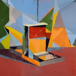 Boîte-hors-de-valise 17, 2024 (óleo sobre linho)