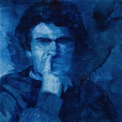 Marcel Broodthaers 12, 2018 (óleo sobre linho)
