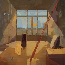 Musée des Aigles Modernes 14, 2023 (óleo sobre linho)