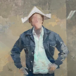 Robert Filliou 22, 2021 (óleo sobre linho)