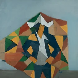 Robert Filliou 34, 2024 (óleo sobre linho)