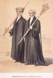 Um espadachim e um pregoeiro, 1855
