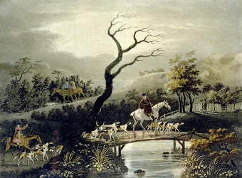 Night, Foxhunting, gravado por J.H. Clarke e F. Jeakes