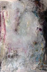 Abstrato dramático em rosa e azul