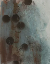 Círculos abstratos em tons suaves