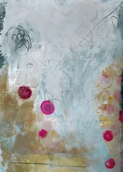 Rosa-dourado abstrato vibrante