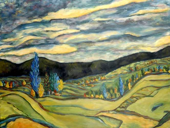 Paisagem de outono, 2020 (acrílico sobre tela)
