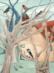 Casa do Pêssego, 2015 (acrílico sobre tela)