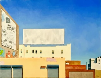 Billboard On Myrtle, 2012 (óleo sobre tela)